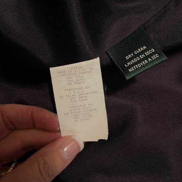 Ralph Lauren Silk & Wool Blazer - Picture 3 of 3